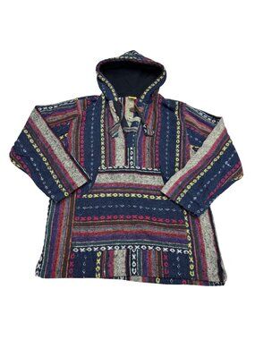 Karma Circle Women's 100% Cotton Baja Nepal Hoodie Top, Size S